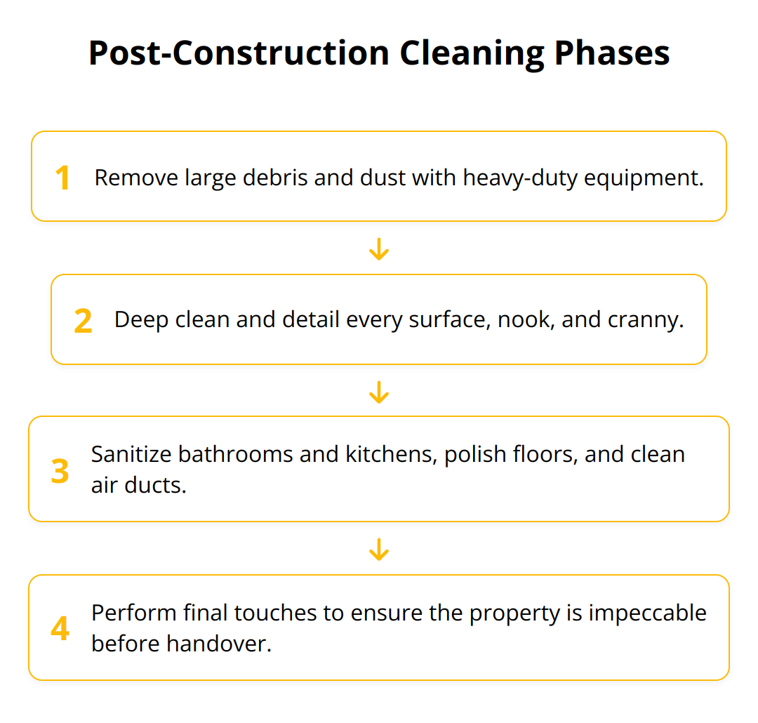 Flow Chart - Post-Construction Cleaning Phases