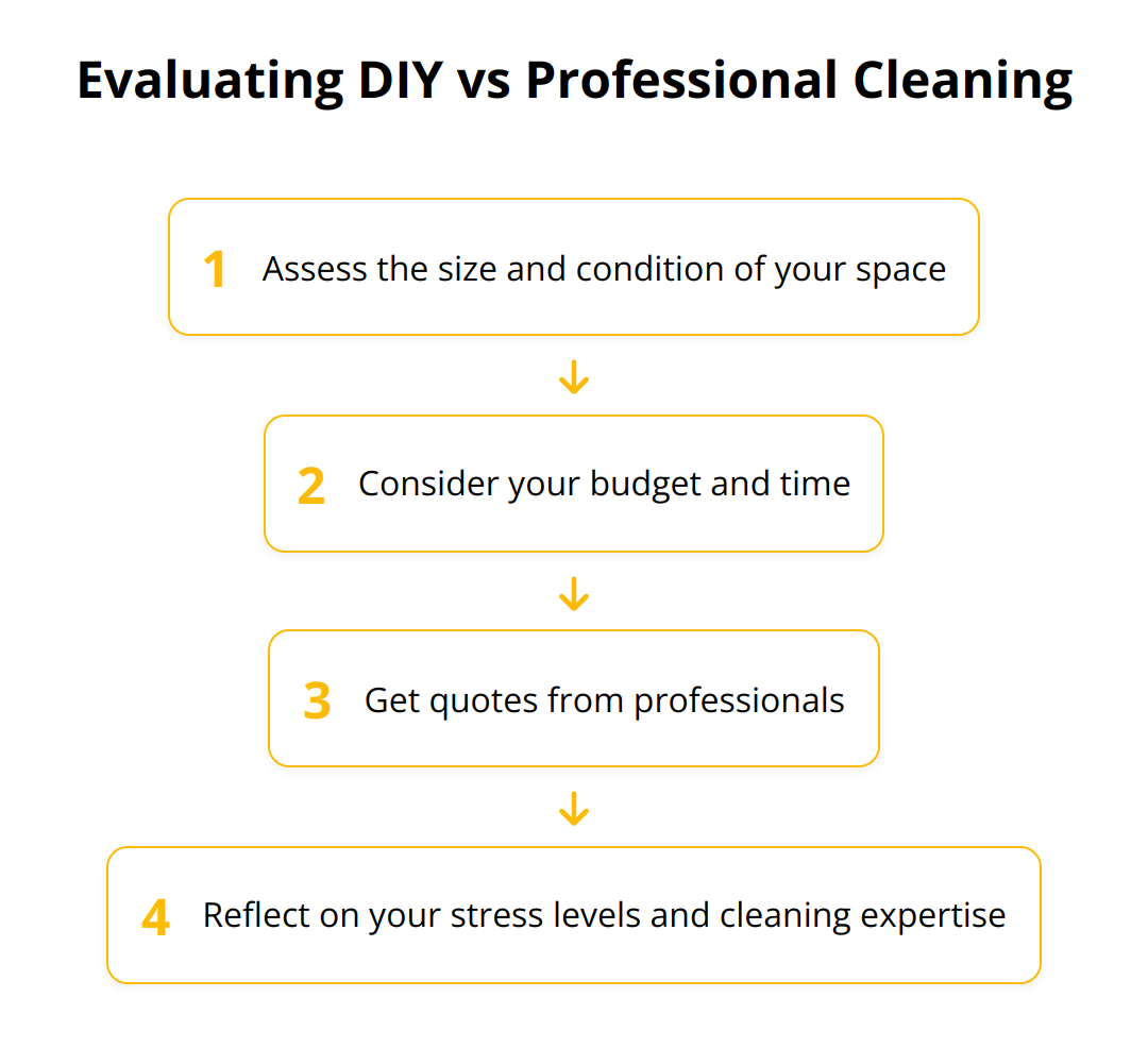 Flow Chart - Evaluating DIY vs Professional Cleaning