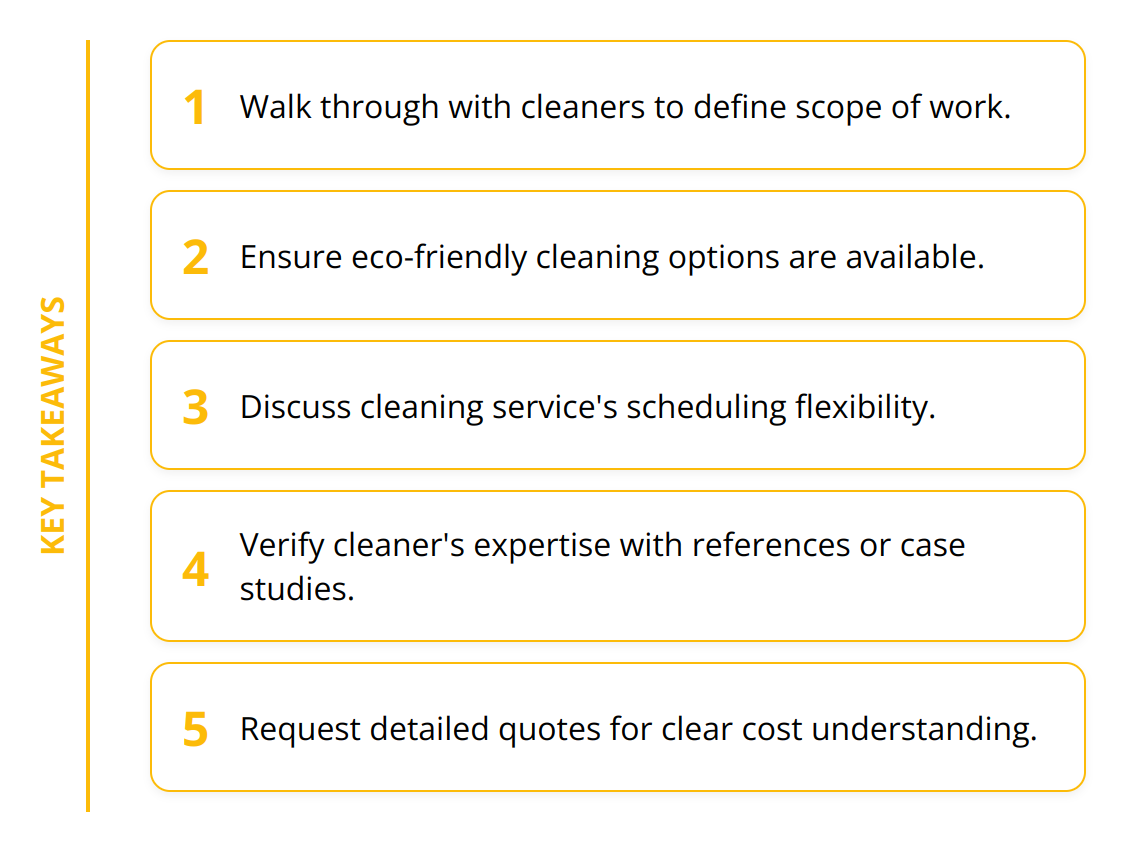 Key Takeaways - How to Select Office Cleaners in Alpharetta