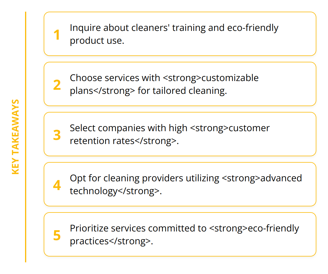 Key Takeaways - What Makes the Cleaners in Alpharetta Trusted
