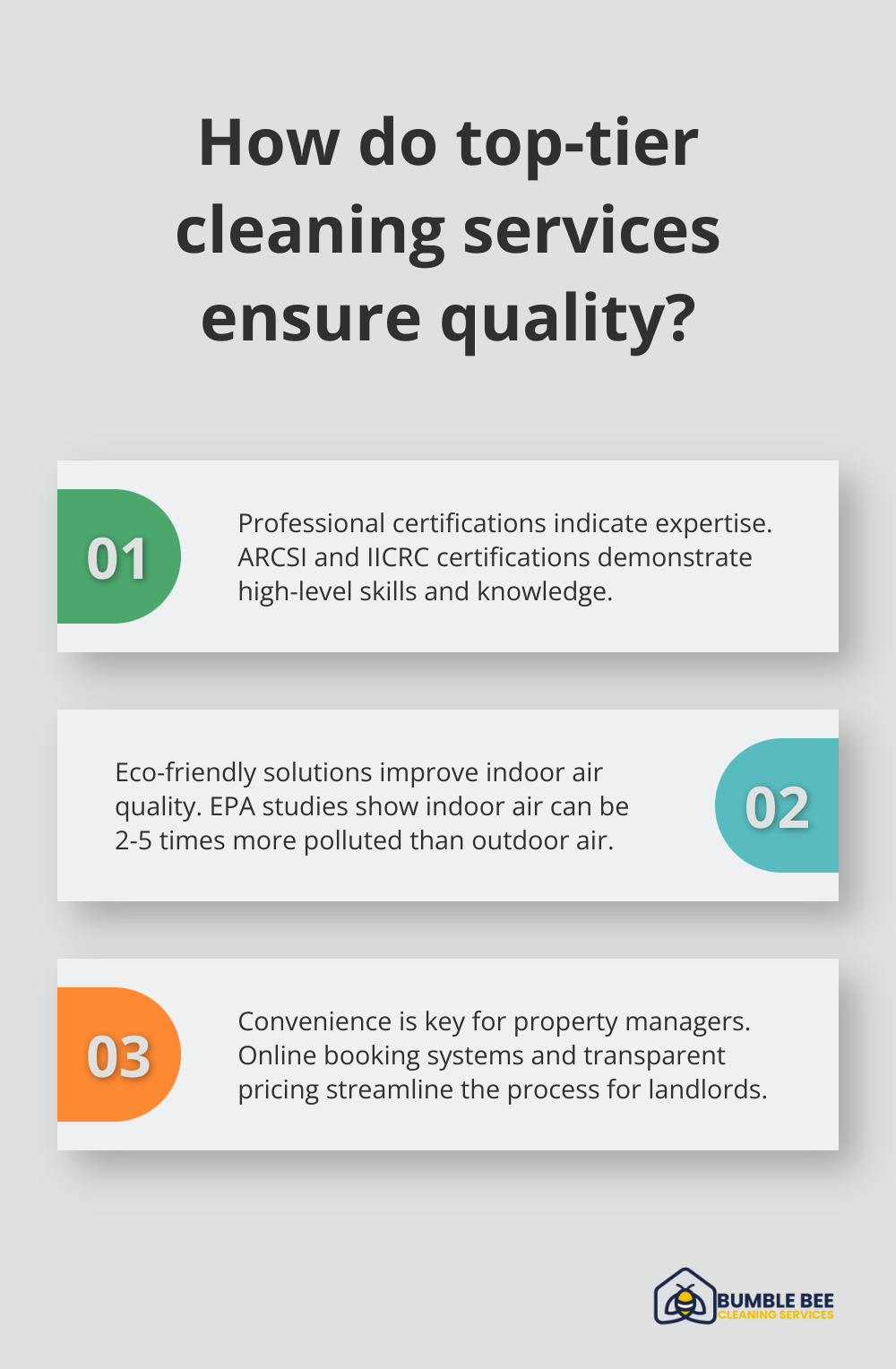 Infographic: How do top-tier cleaning services ensure quality?