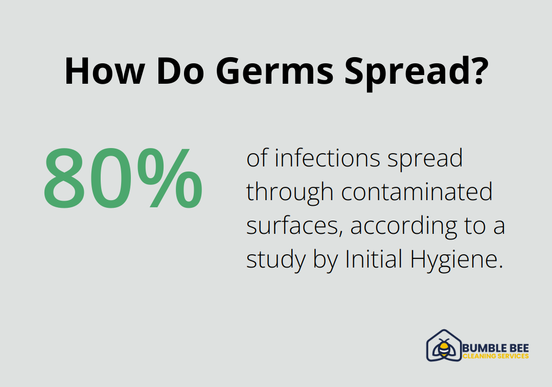 Infographic: How Do Germs Spread? - Janitorial cleaning schedule