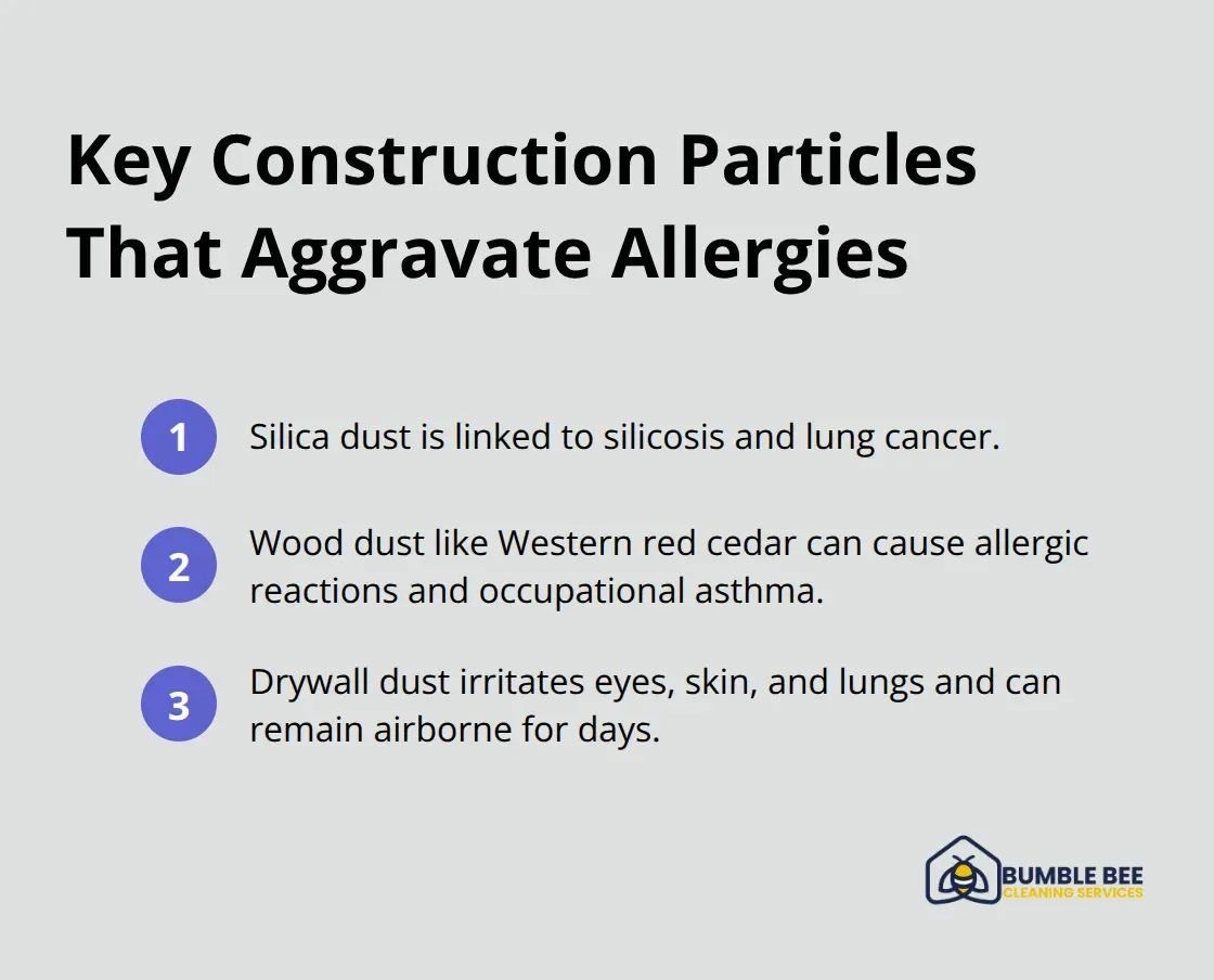 Compact list of harmful construction dust types and their health impacts for Seattle residents - Construction allergens