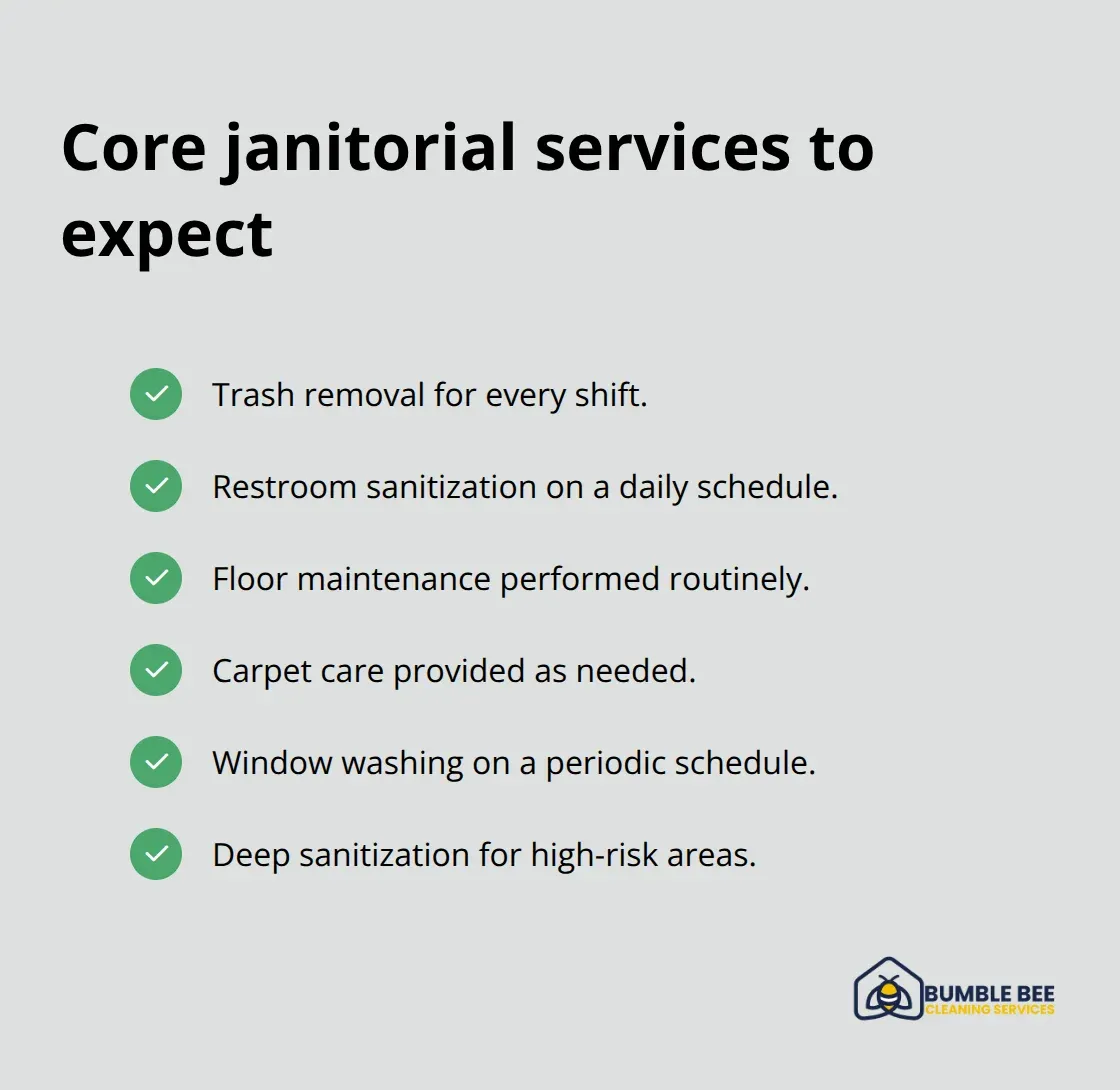 Checklist of standard and specialized janitorial services for Seattle businesses - Commercial janitorial