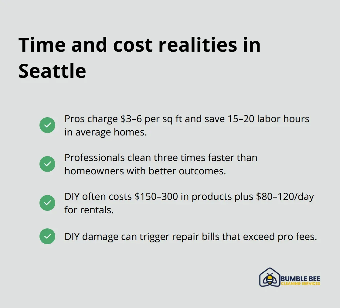 Key cost and time facts comparing DIY vs professional residue removal - Chemical residue