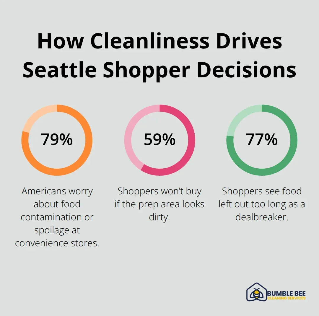 Percentages showing how cleanliness impacts U.S. shopper behavior relevant to Seattle retailers - Retail sanitization