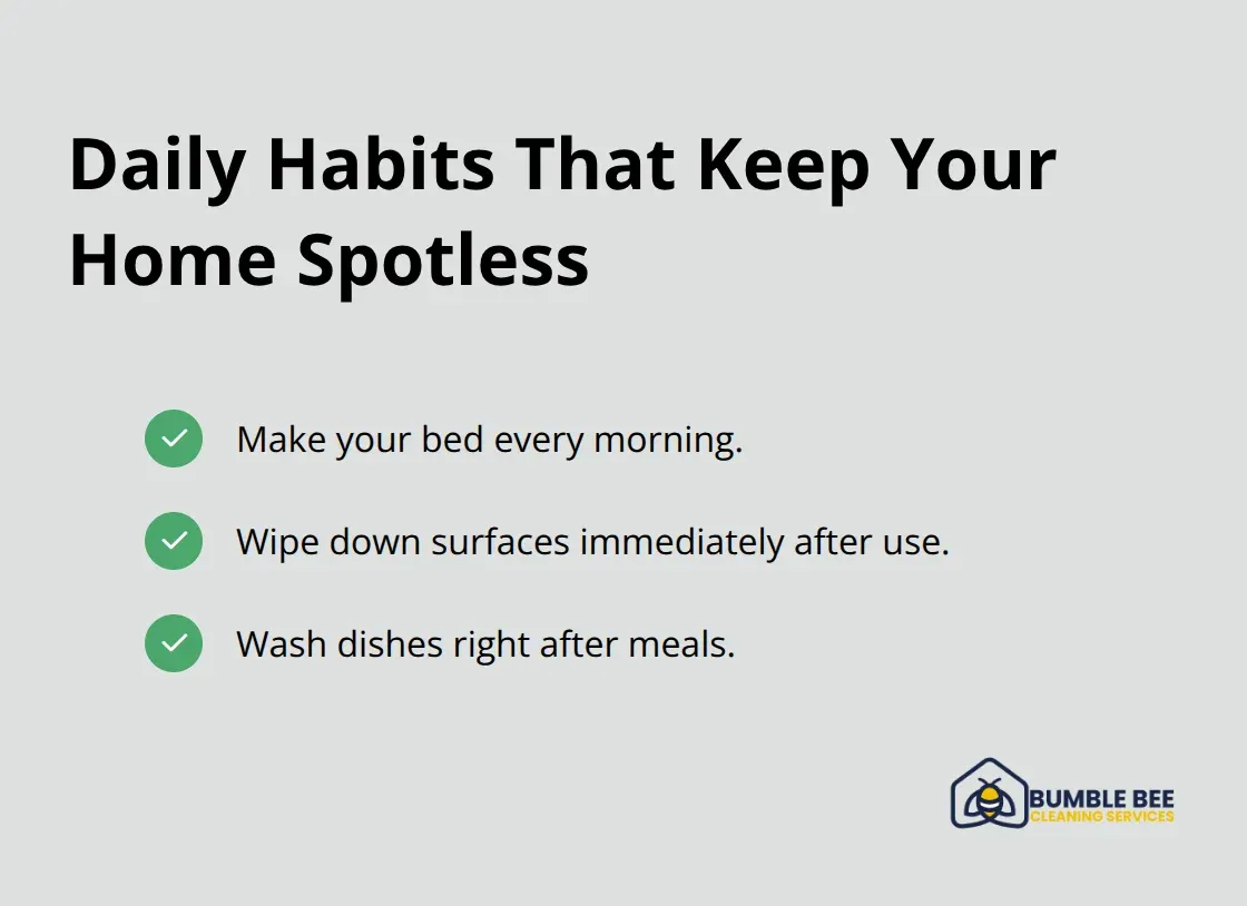 Three daily cleaning habits to maintain a tidy home