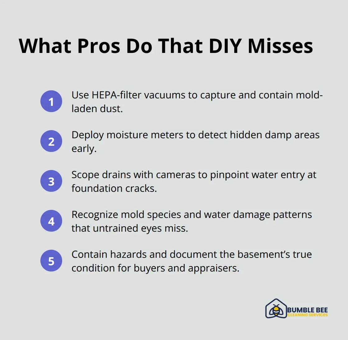 Key professional deep cleaning advantages over DIY approaches in Seattle basements.