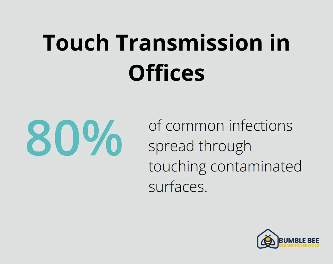 Percentage of common infections that spread via contaminated surfaces in workplaces - Commercial air quality
