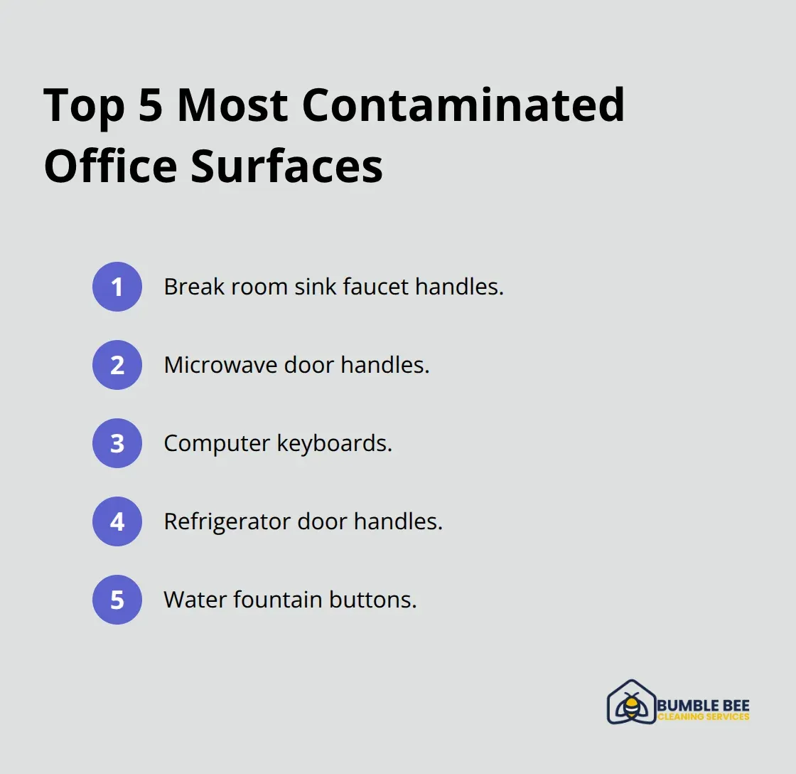The five most contaminated office touchpoints identified by Kimberly-Clark Professional - Office productivity