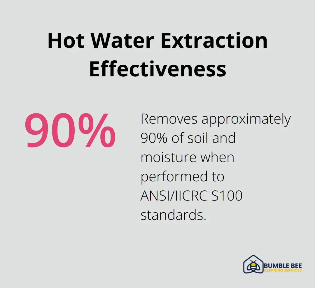 Share of soil and moisture removed by hot water extraction in Seattle homes. - Carpet cleaning Seattle
