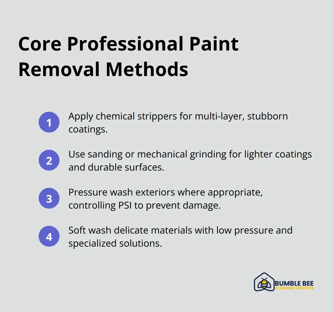 Compact list of key paint removal methods used by professional crews in Seattle renovations - Paint overspray