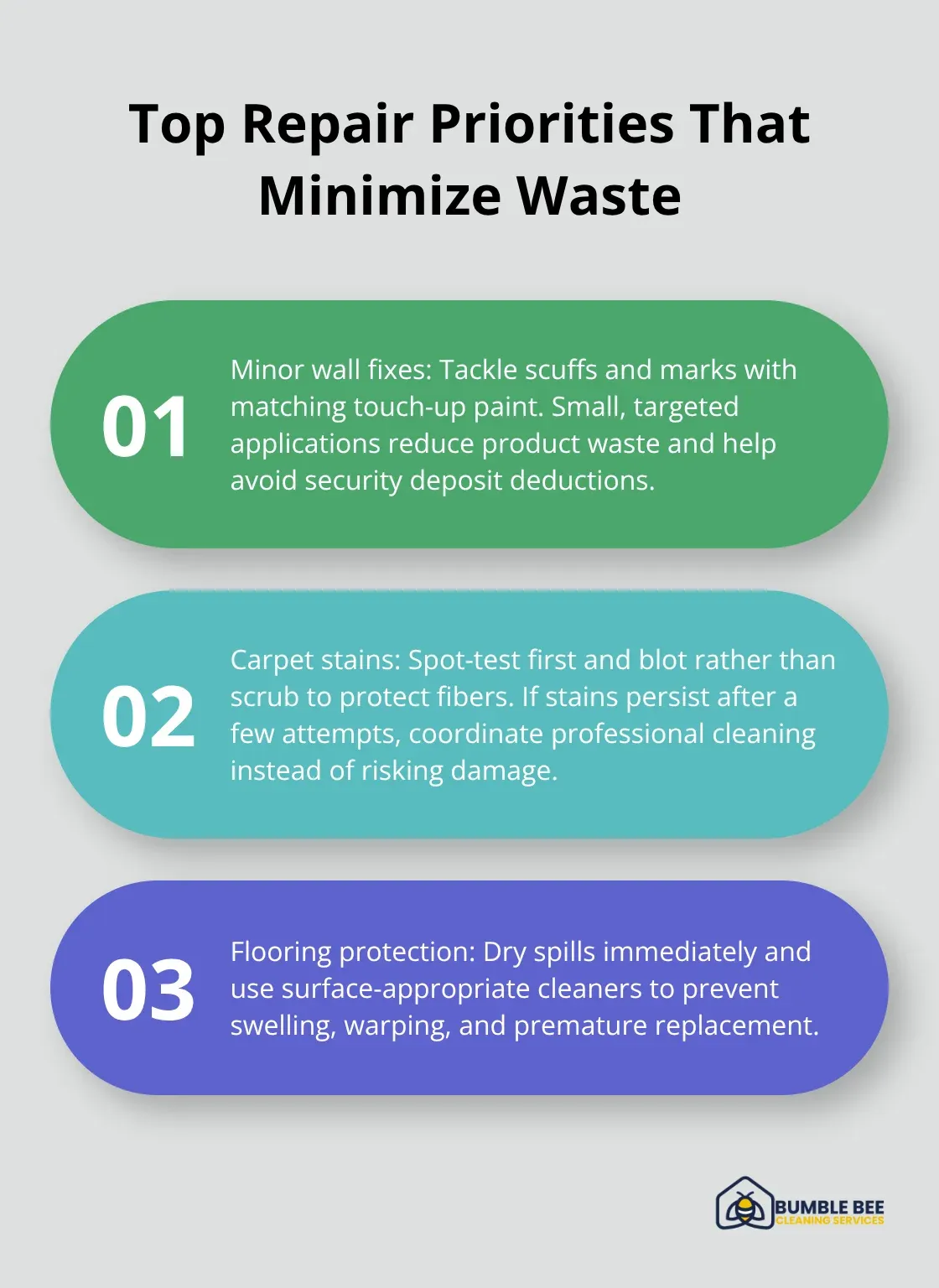 Three high-impact, low-waste repair strategies before move-out