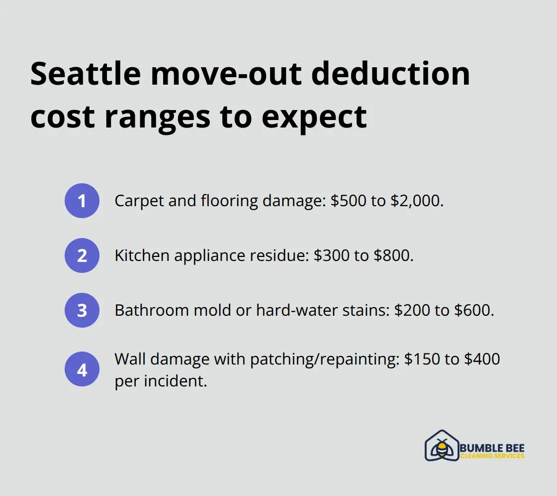 Top deposit deduction cost ranges for Seattle move-outs